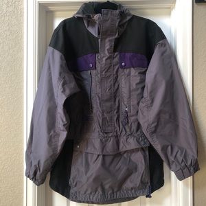 Columbia Vintage Anorak 1/2 Zip Ski Snowboard Jacket Hooded Small